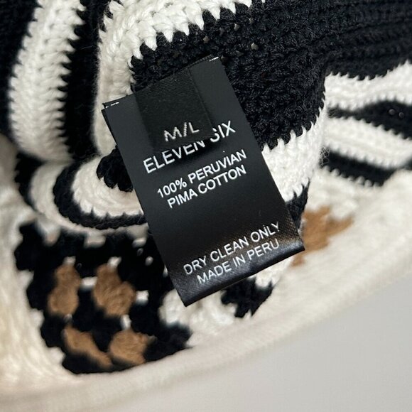 ELEVEN SIX Tia Tunic in White/Black/Nude Size Medium/Large - Picture 9 of 16